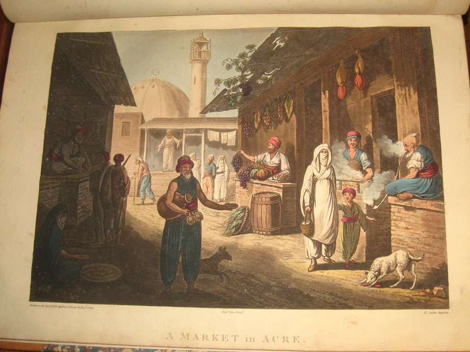 ציור של ספילסברי - השוק של עכו, 1799