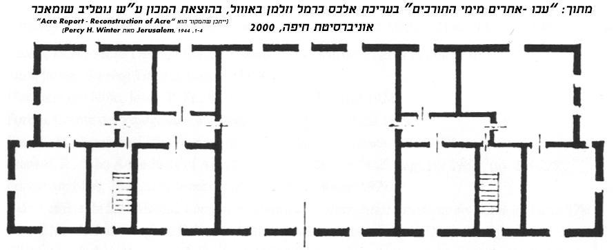 תכנית בנין תחנת הרכבת הטורקית בעכו